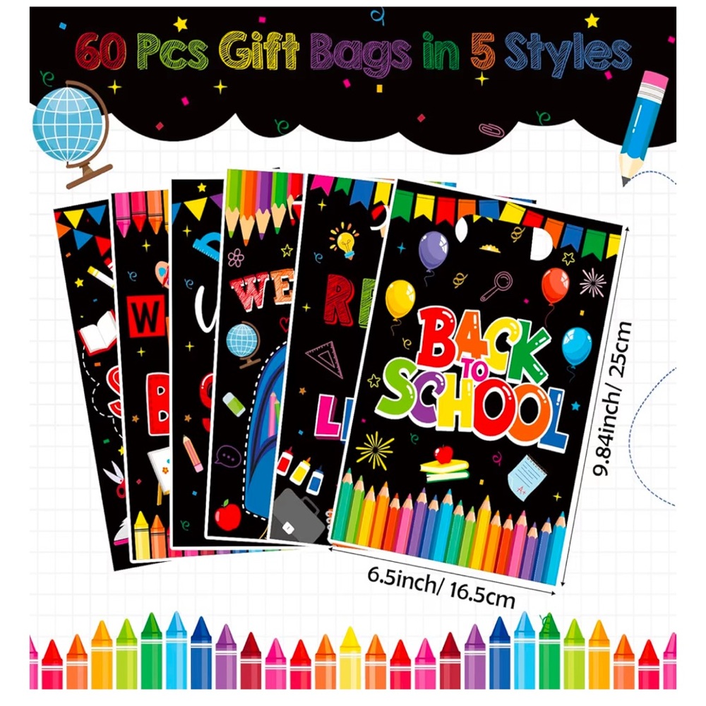 ⭐️NEW⭐️ Back to School Party Gift Bags - Multicolor